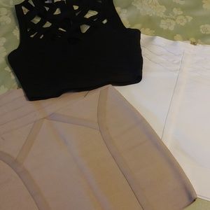 2 skirts and top